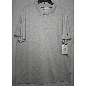 NWT Champion Short Sleeve Polo Shirt, Men's Sz XL, Oxford Gray